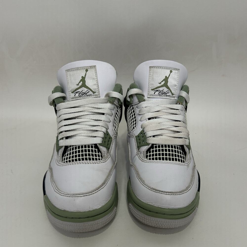 Nike Air Jordan 4 Retro WMNS “Seafoam/White Oil Green” - Picture 2 of 10